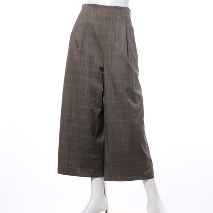 チェック柄ワイドパンツ