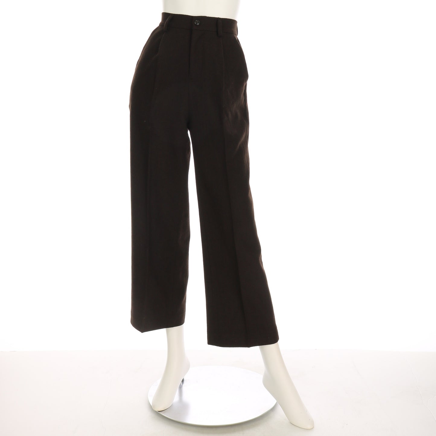 ウール混ストレートパンツ