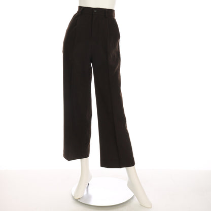 ウール混ストレートパンツ