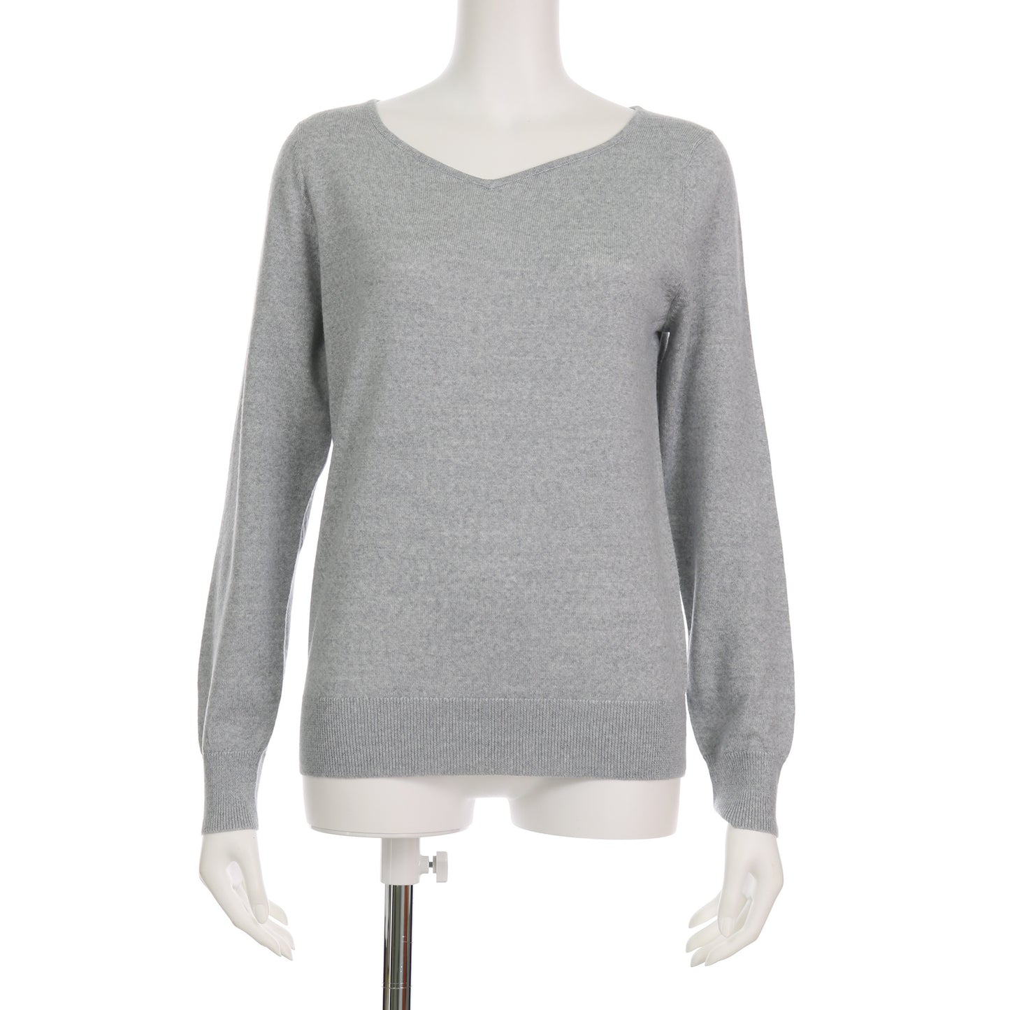 ハートネックVネックニットプルオーバー