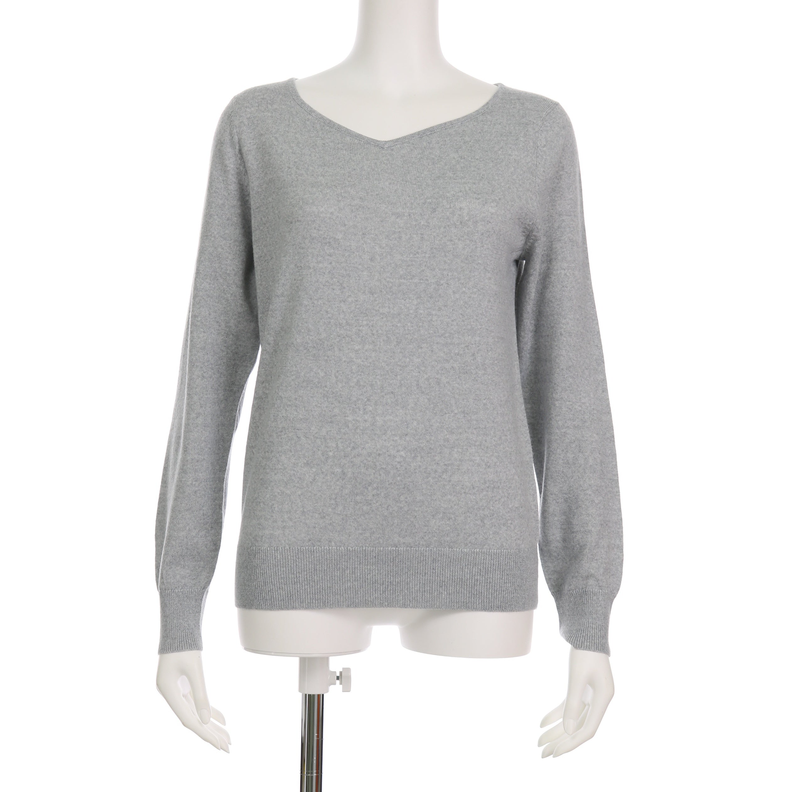 ハートネックVネックニットプルオーバー