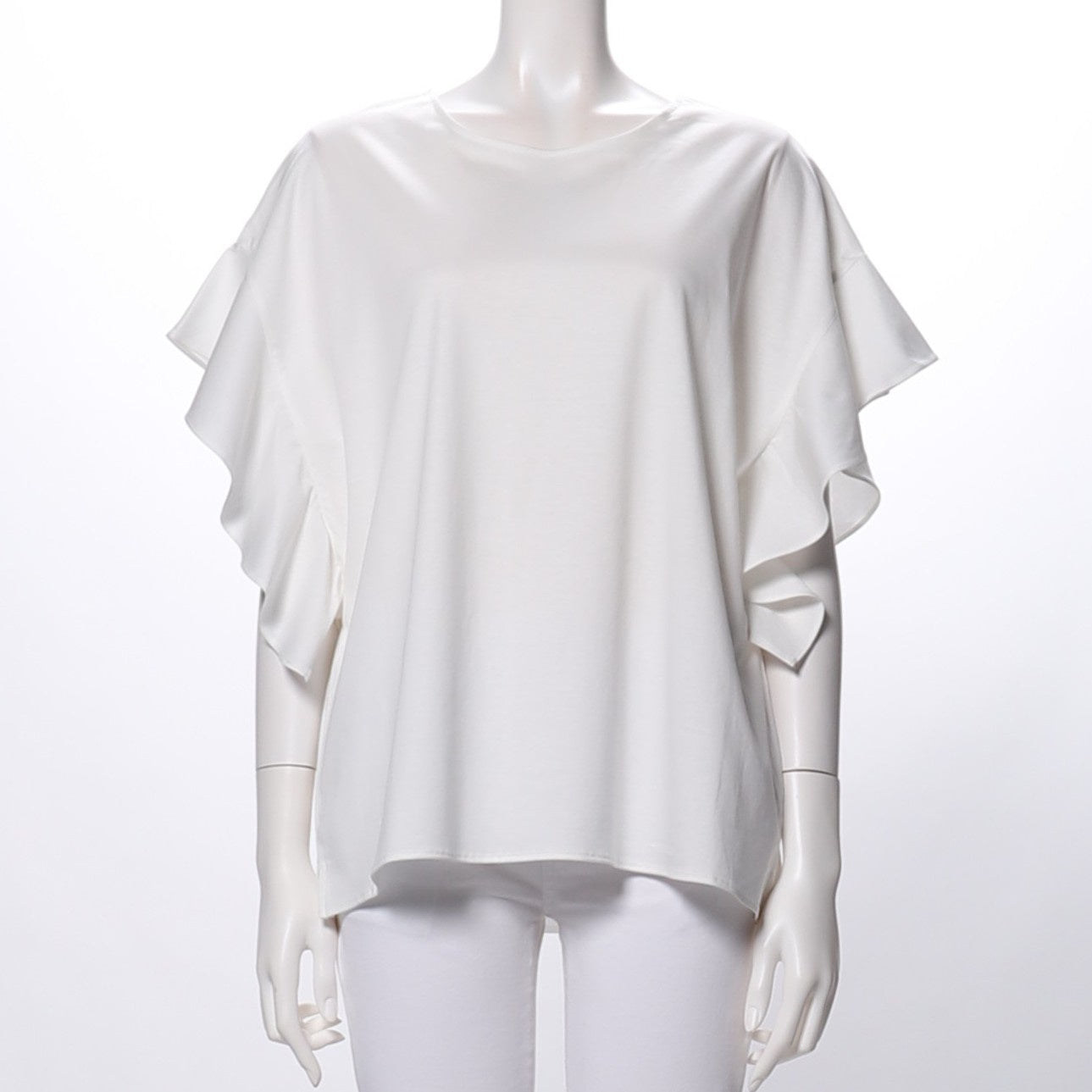 ラッフルスリーブカットソー