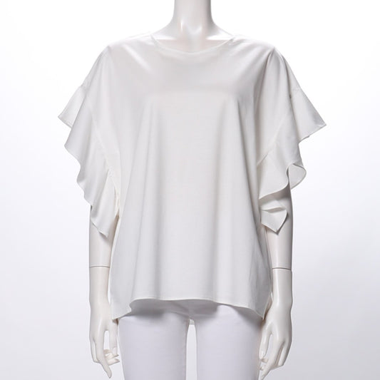 ラッフルスリーブカットソー