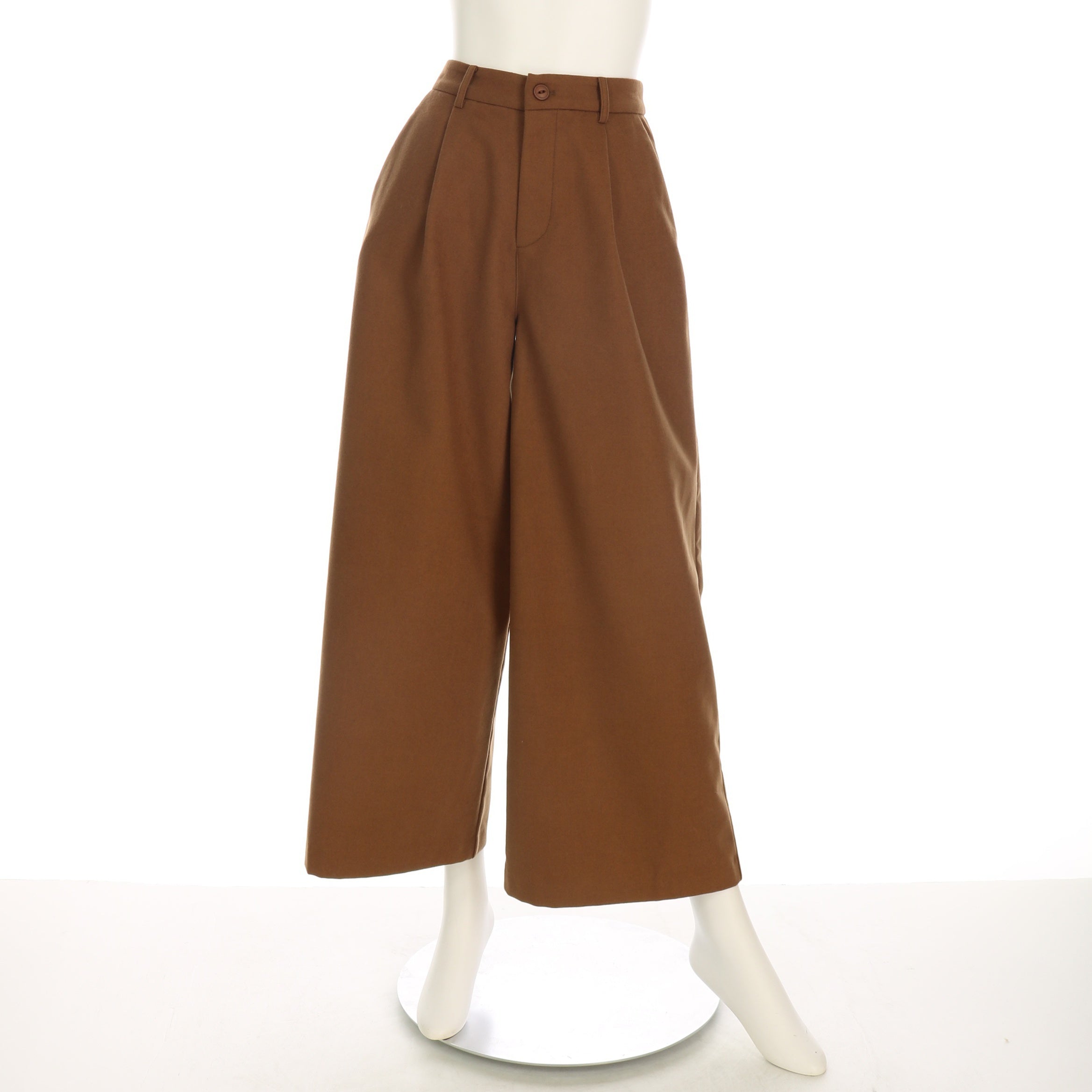 バックゴムタック入りワイドパンツ