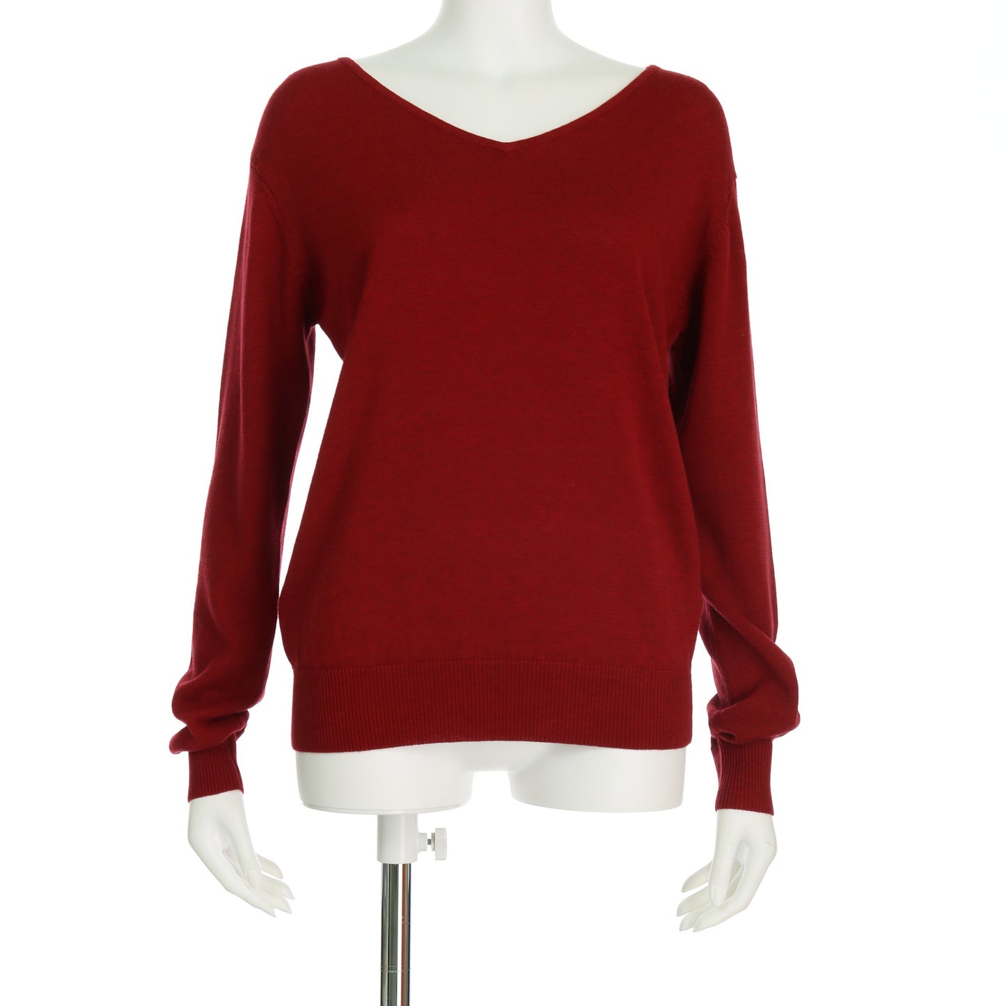 ベーシックVネックニット