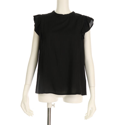 RCストライプフリル袖ブラウス