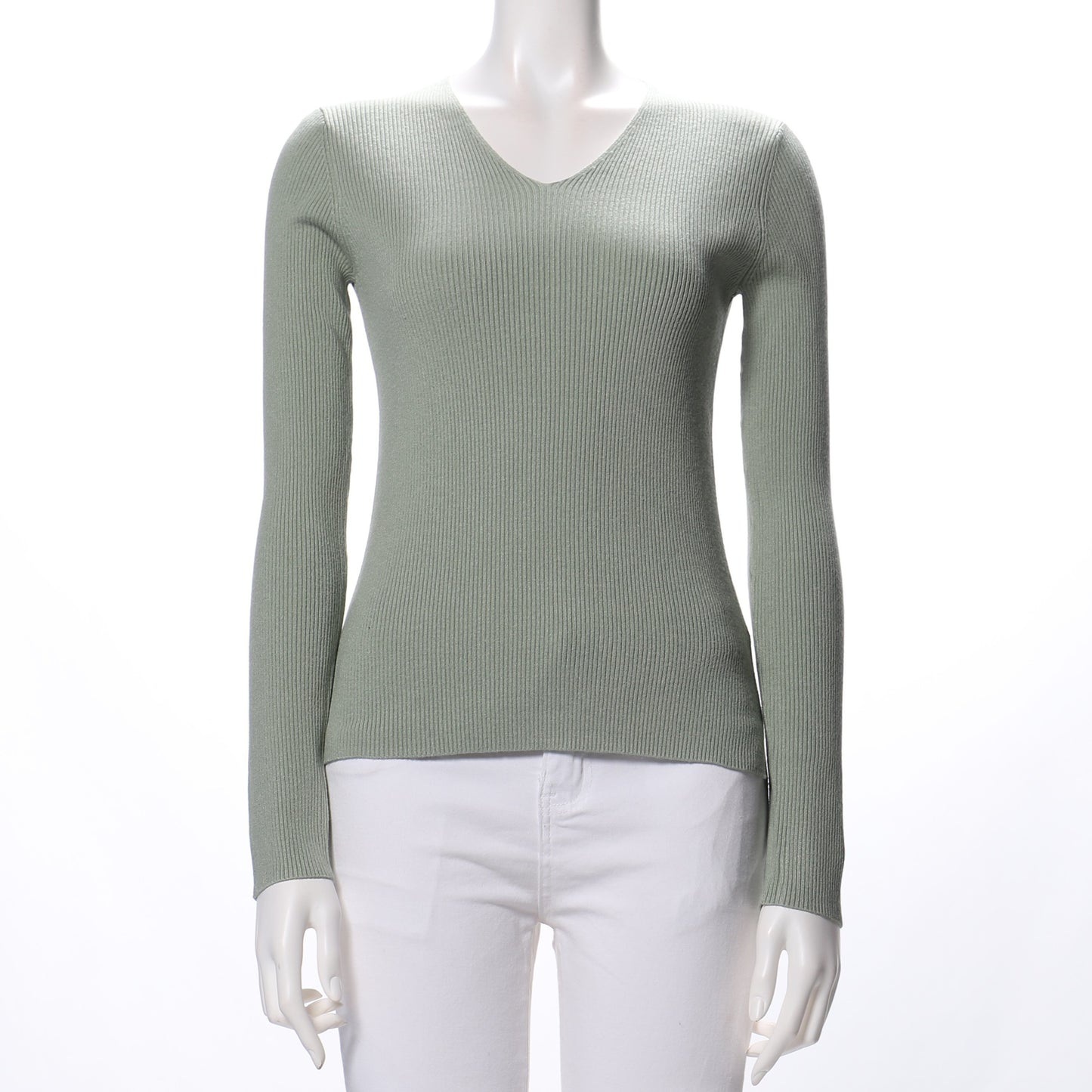 ハイゲージVネックニット