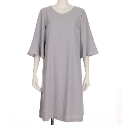 袖フレアワンピース