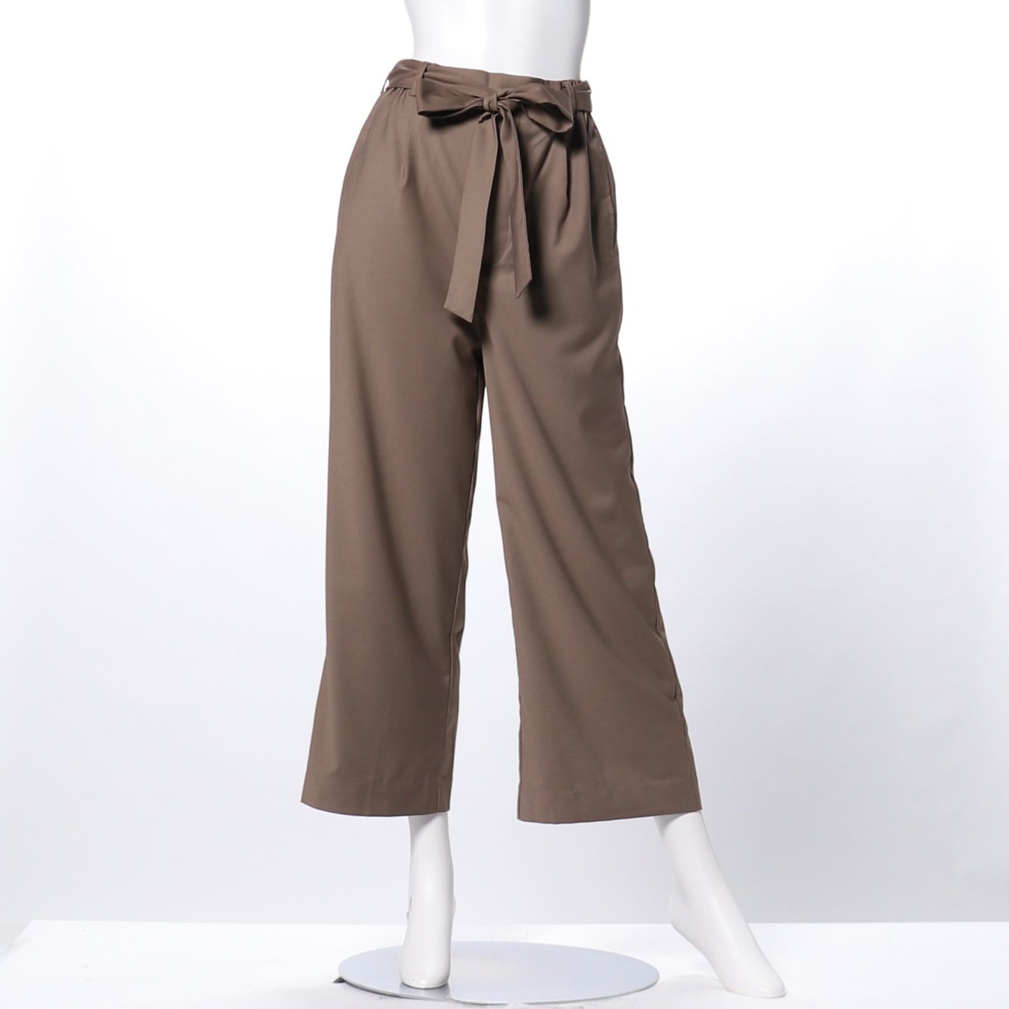 ウエストリボンワイドパンツ