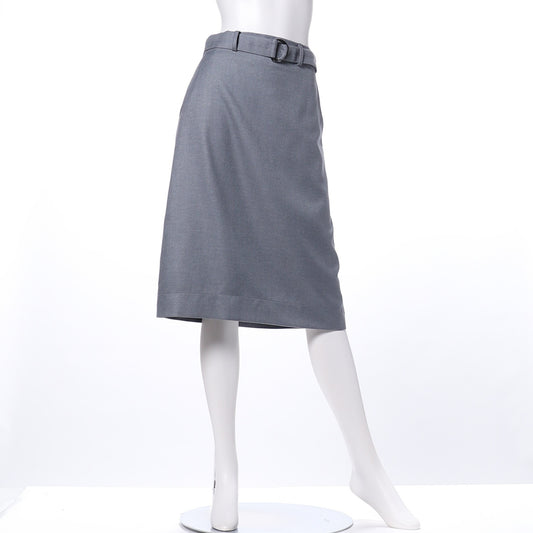 ベルト付きセミタイトスカート