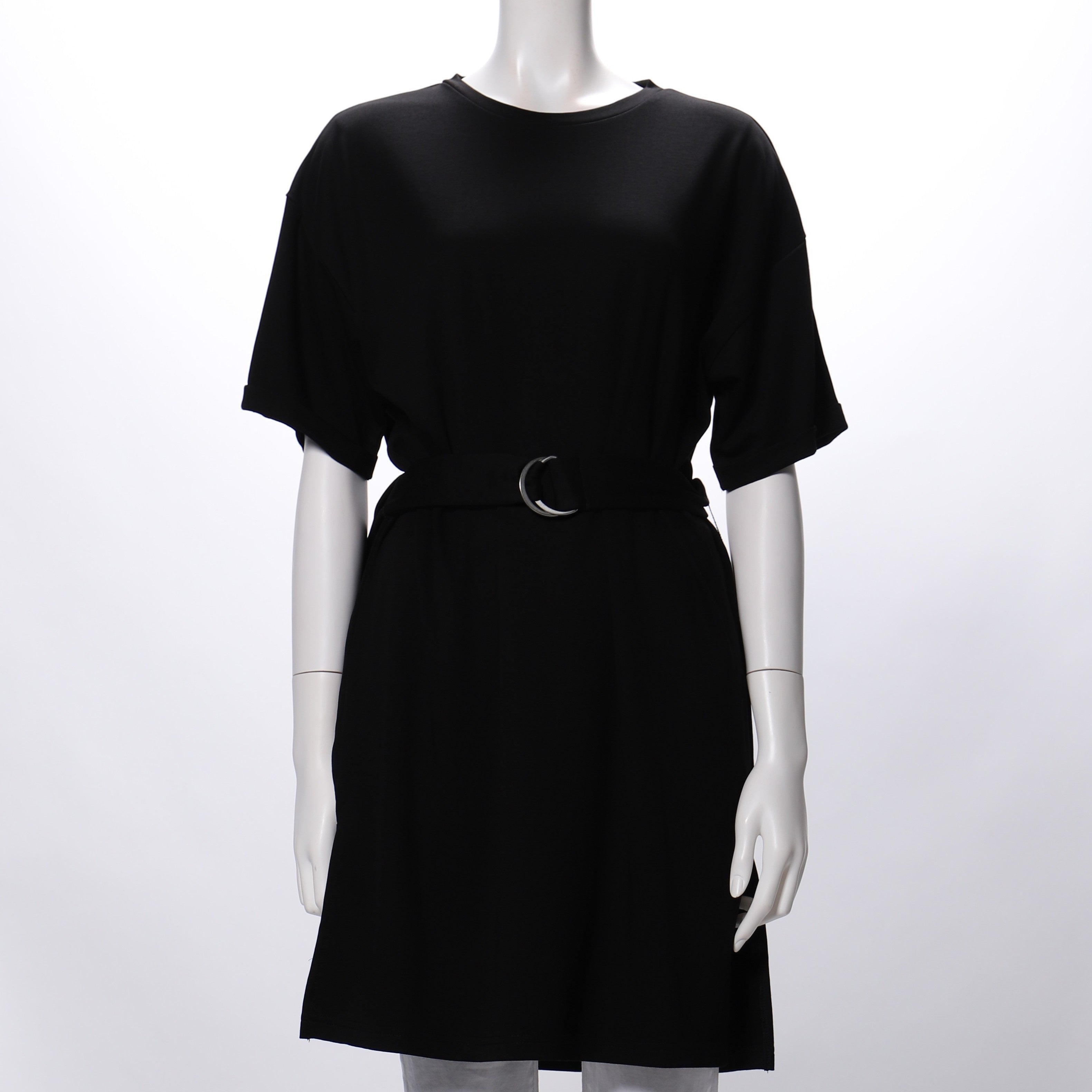 サイドスリットベルト付きトップス