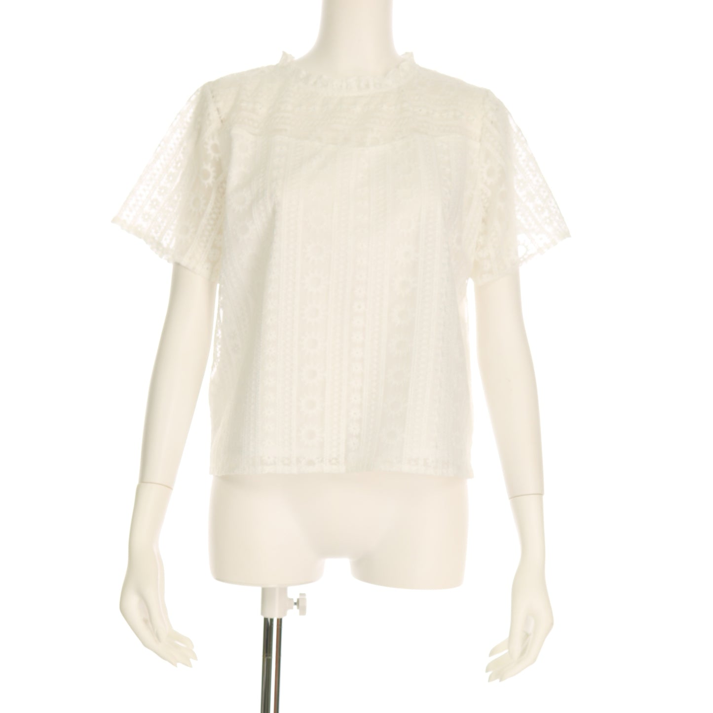 刺繍チュールブラウス