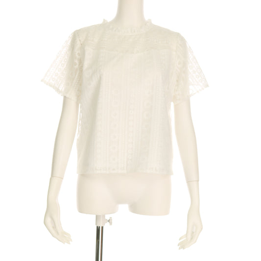 刺繍チュールブラウス