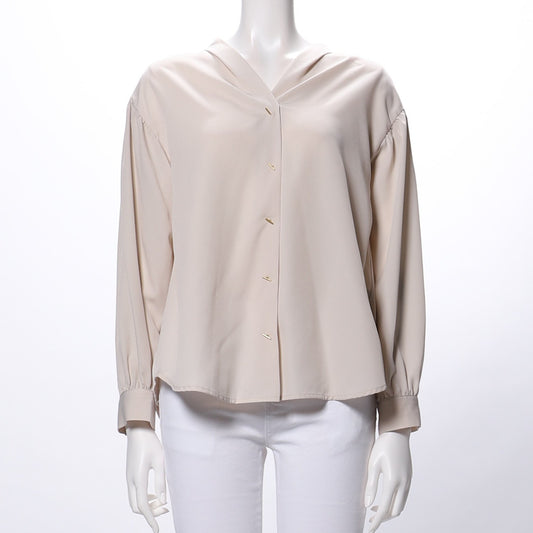 フロント飾りボタンデザインブラウス