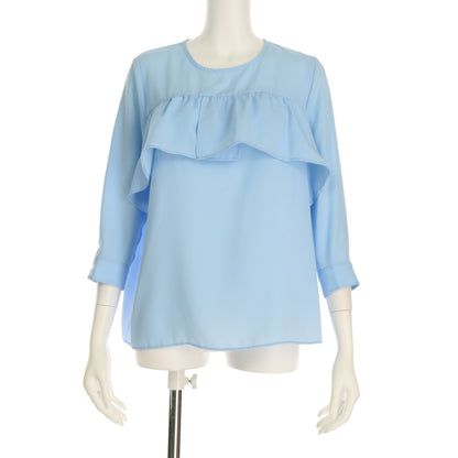 胸フリルブラウス