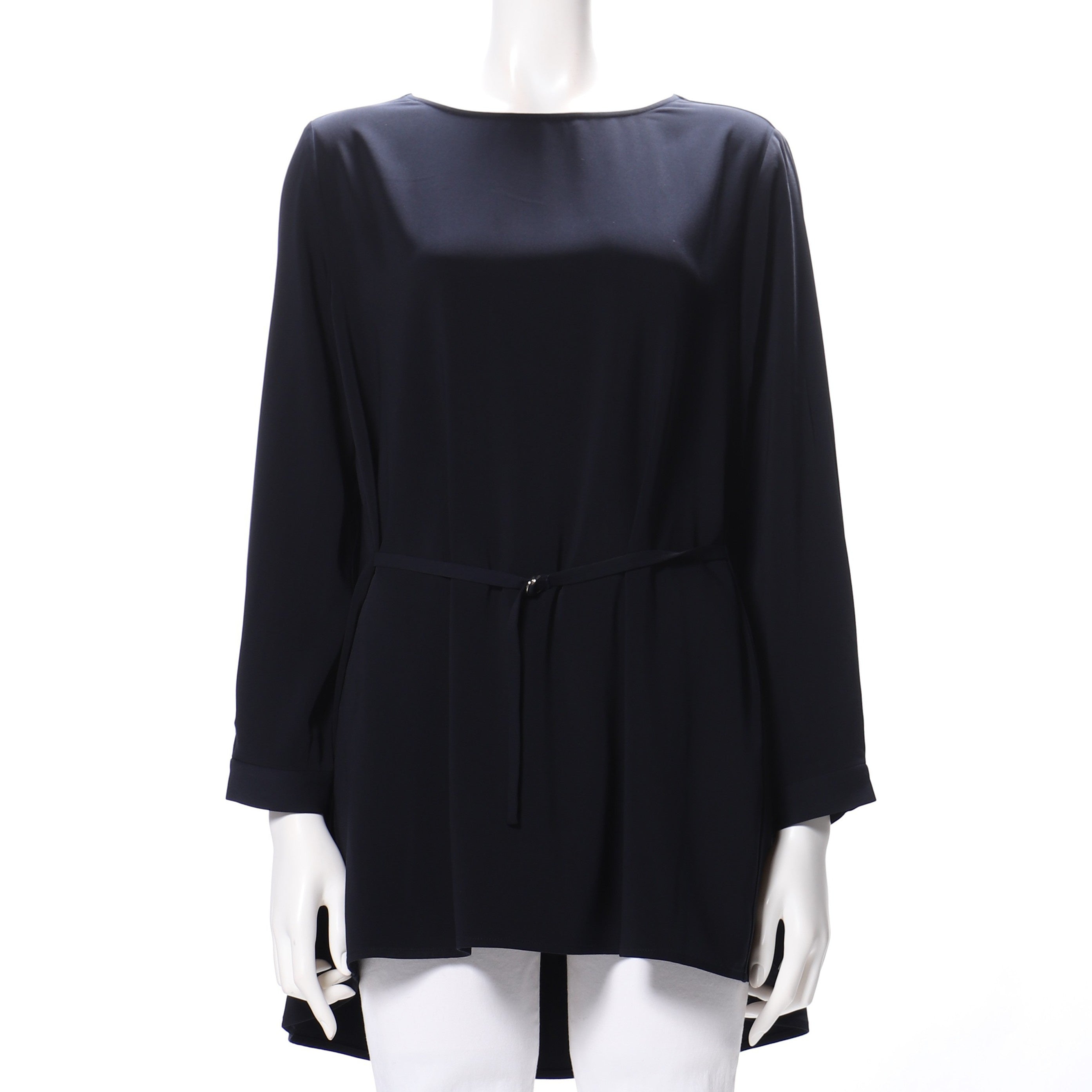 フロントDカンベルトデザインゆったりブラウス