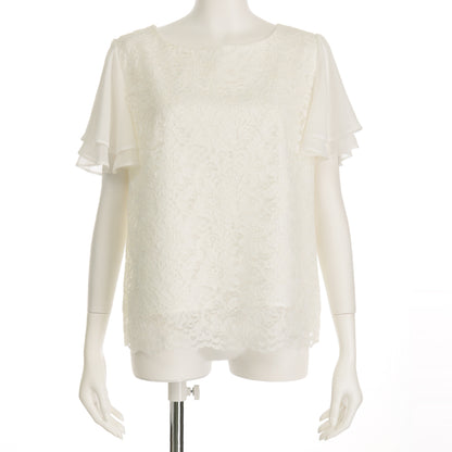 ラッセルレースシフォン重ね袖ブラウス