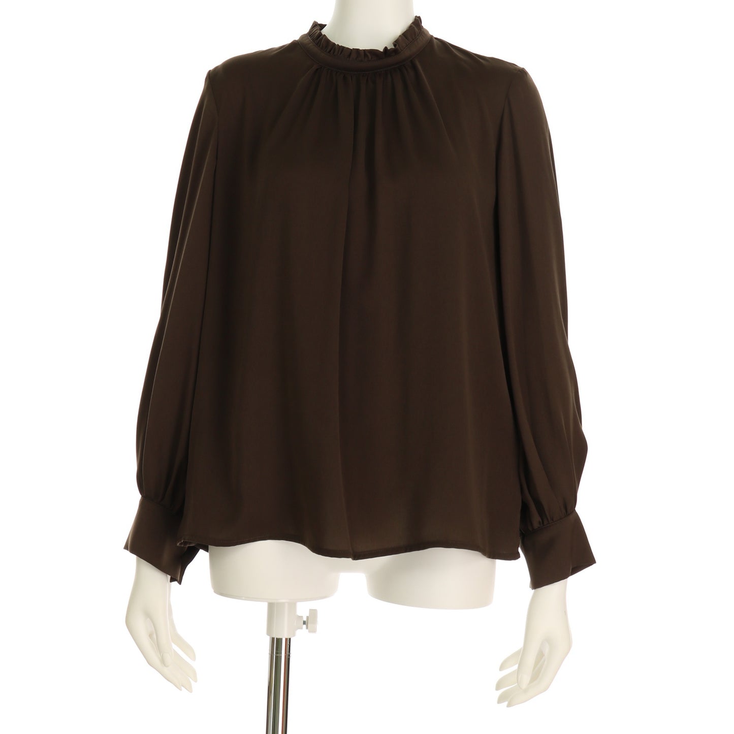 フリルスタンドカラーシャツ