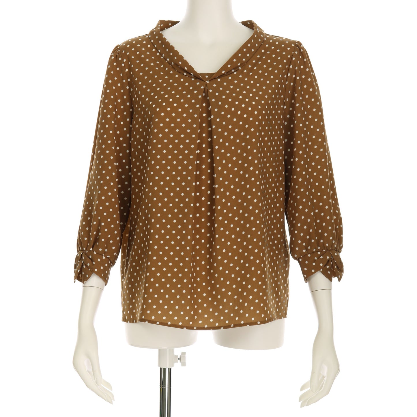ドット柄デザインブラウス
