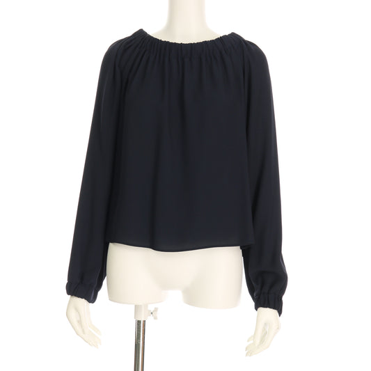 衿ぐりギャザーブラウス