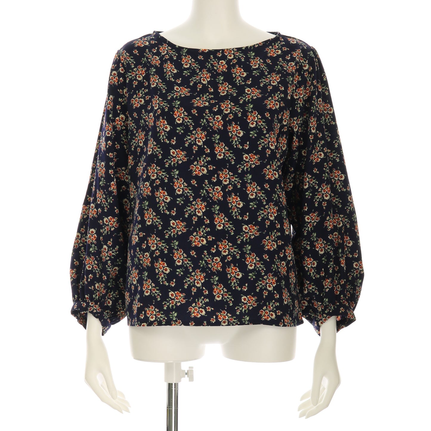 小花柄ブラウス