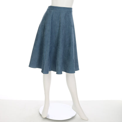 コーデュロイフレアスカート