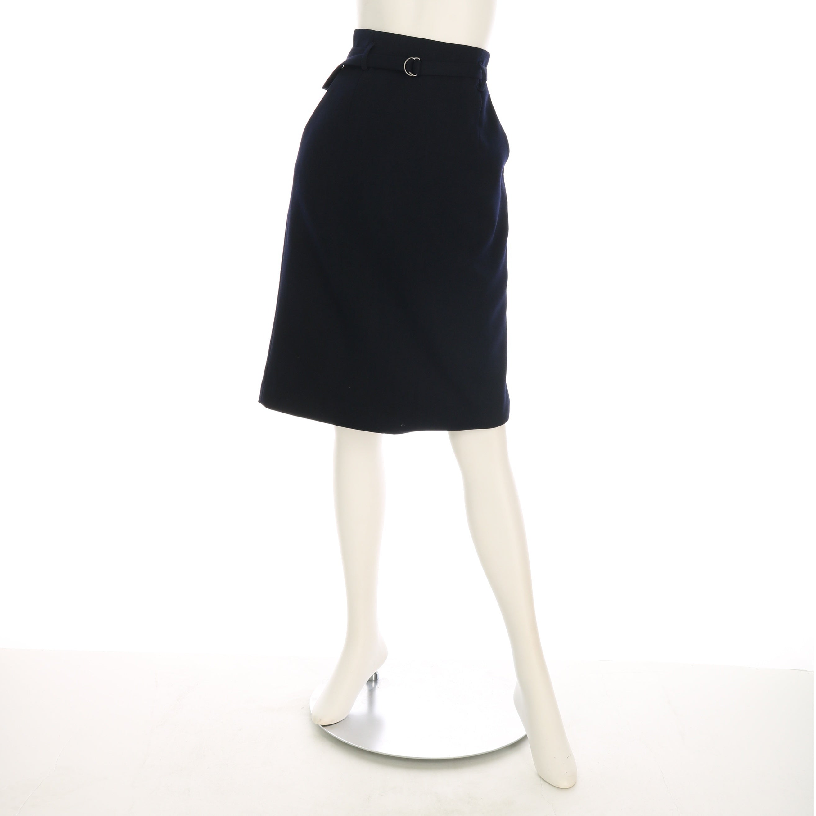 Dカンベルト付きタイトスカート