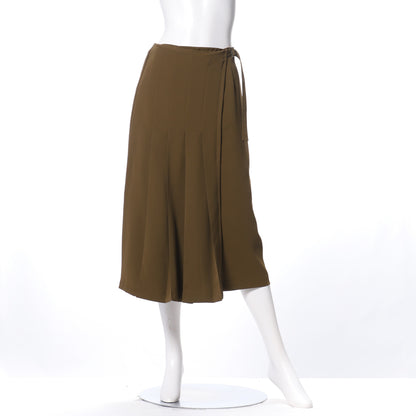 アシメプリーツ風セミタイトスカート