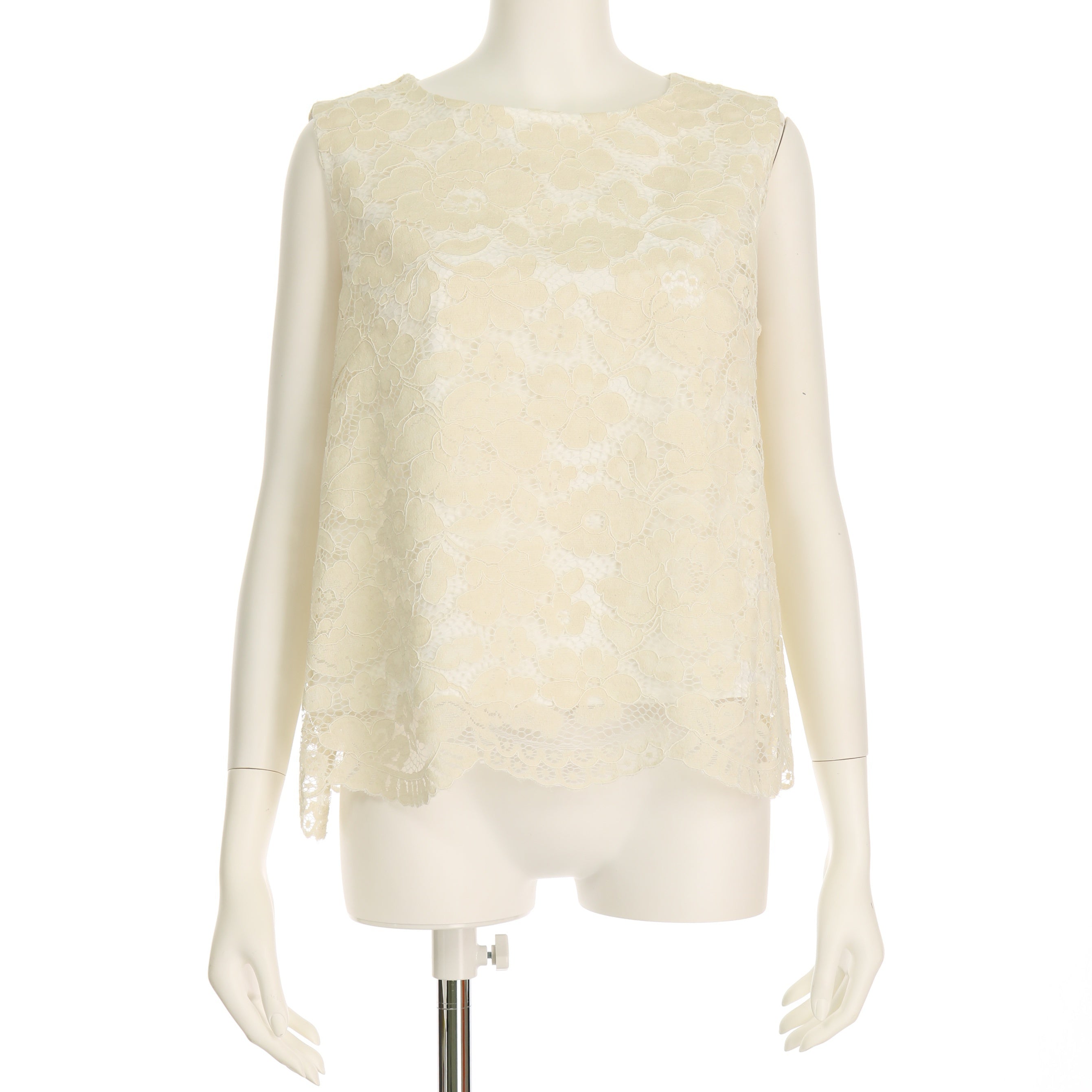 総レースノースリーブブラウス