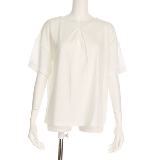 袖異素材切り替えカットソー