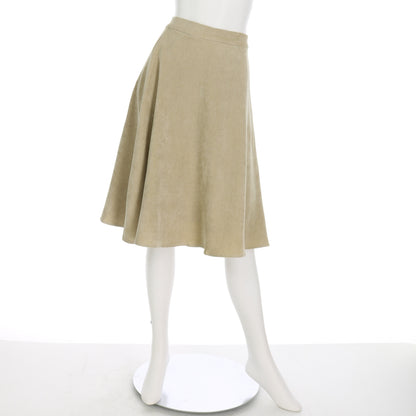 コーデュロイフレアスカート