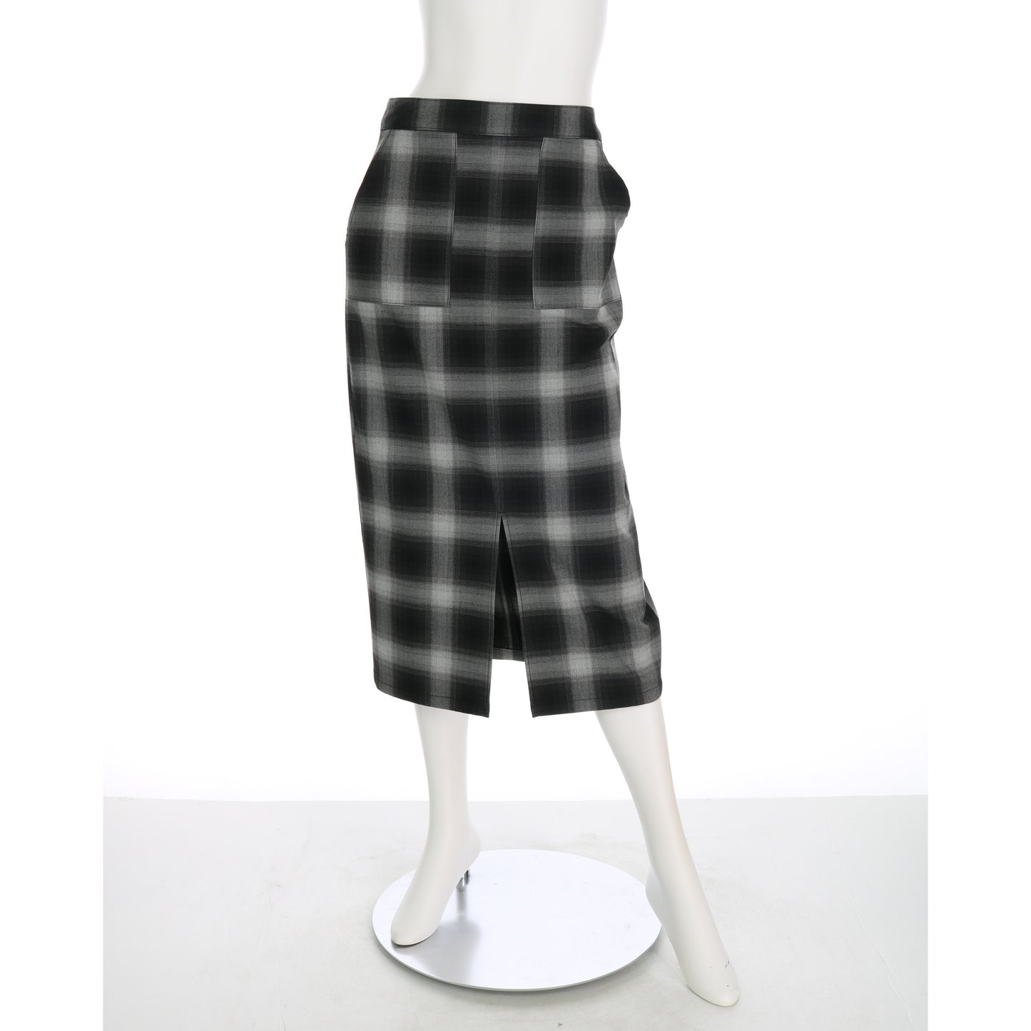 チェック柄タイトスカート