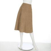 スエード調フレアスカート