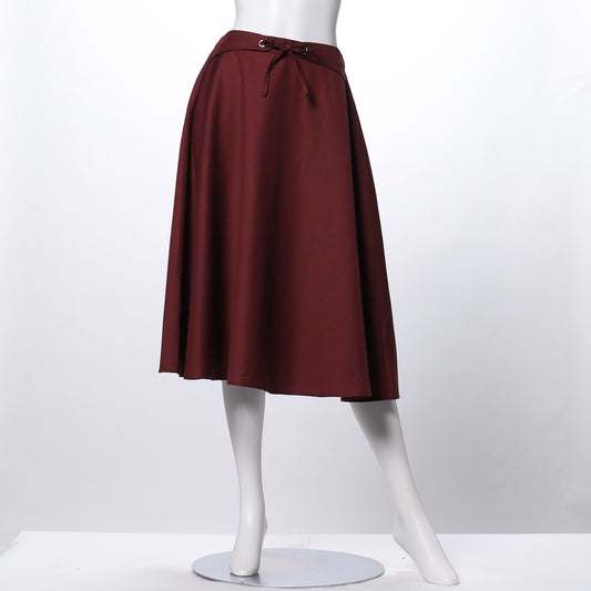 フロントリボンフレアスカート