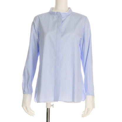 スタンドカラーストライプシャツ