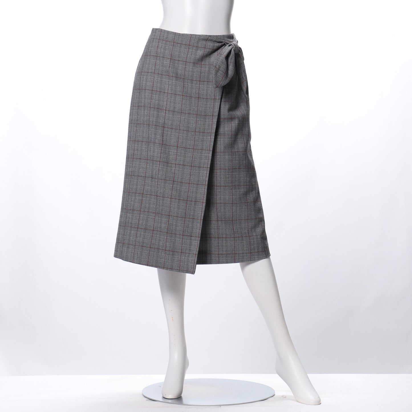 ウエストリボンラップ風スカート