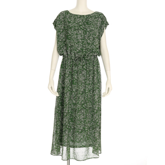 細かな花柄ワンピース