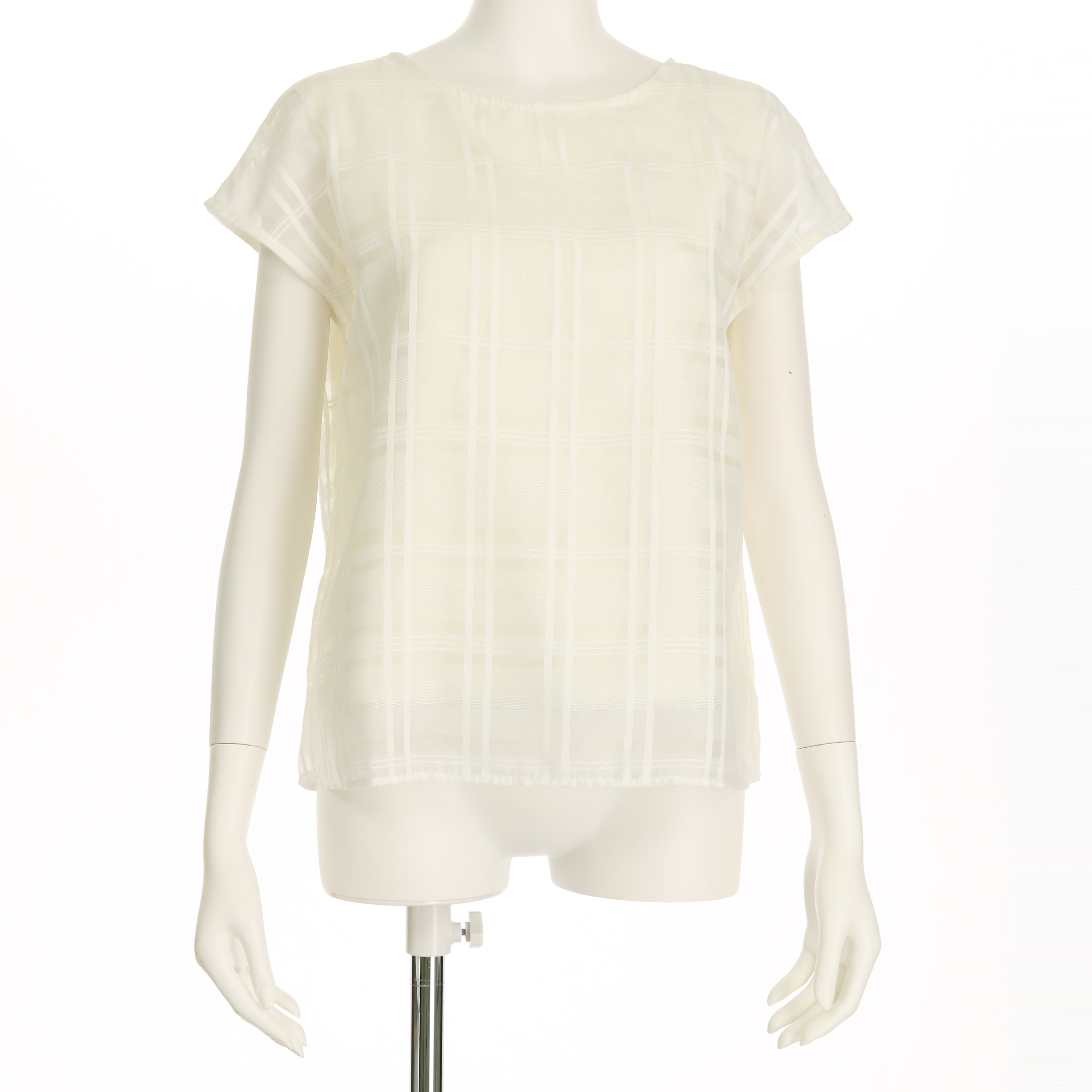 オパールチェックブラウス