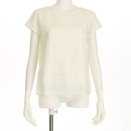 オパールチェックブラウス