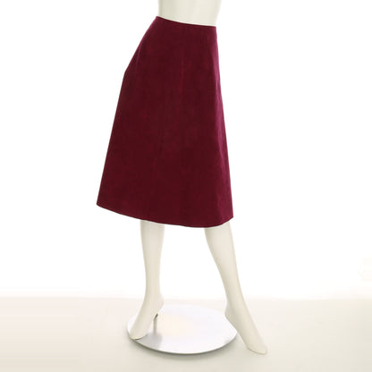 フェイクスエードセミフレアスカート