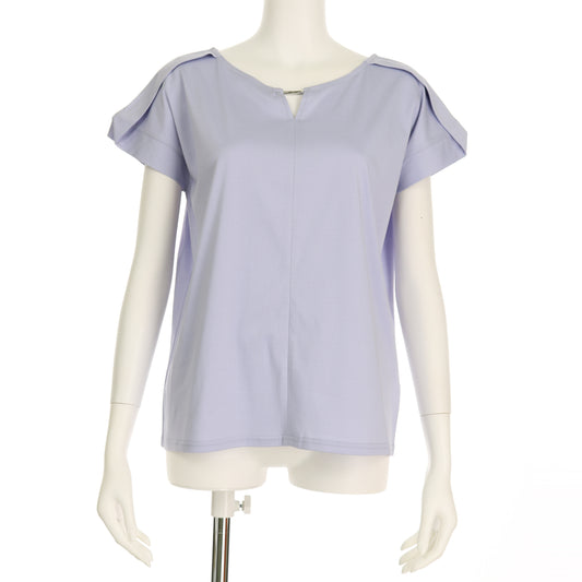 オープンフロントネックカットソー