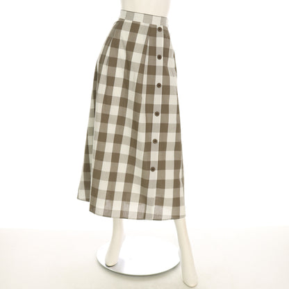 ビックチェックギンガムチェック柄スカート