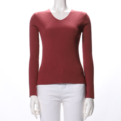 ハイゲージVネックニット