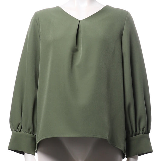 Vネックブラウス