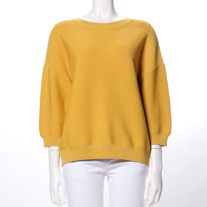 ラウンドネックニット