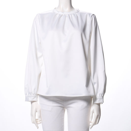 ギャザーネックブラウス