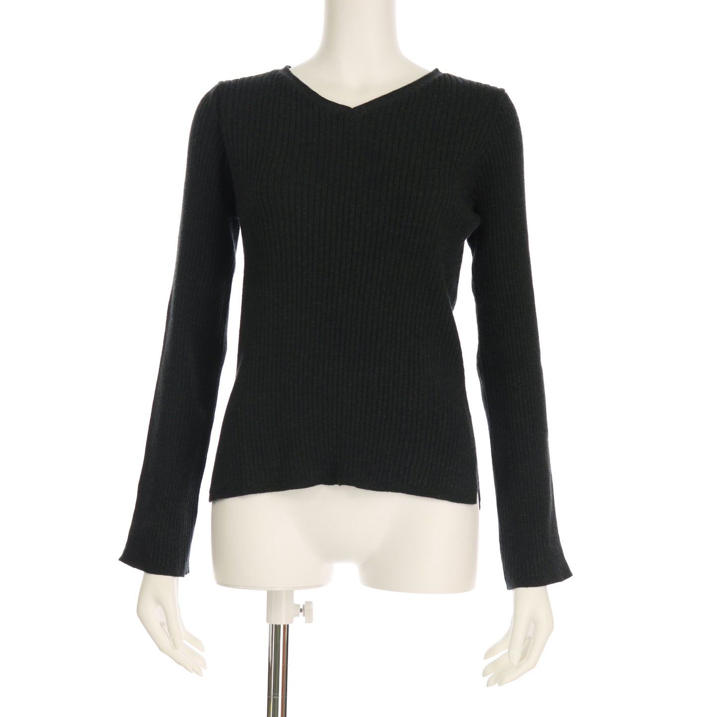 Vネックワイドスリーブニット