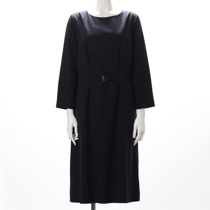 フェイクフランネルストレートワンピース