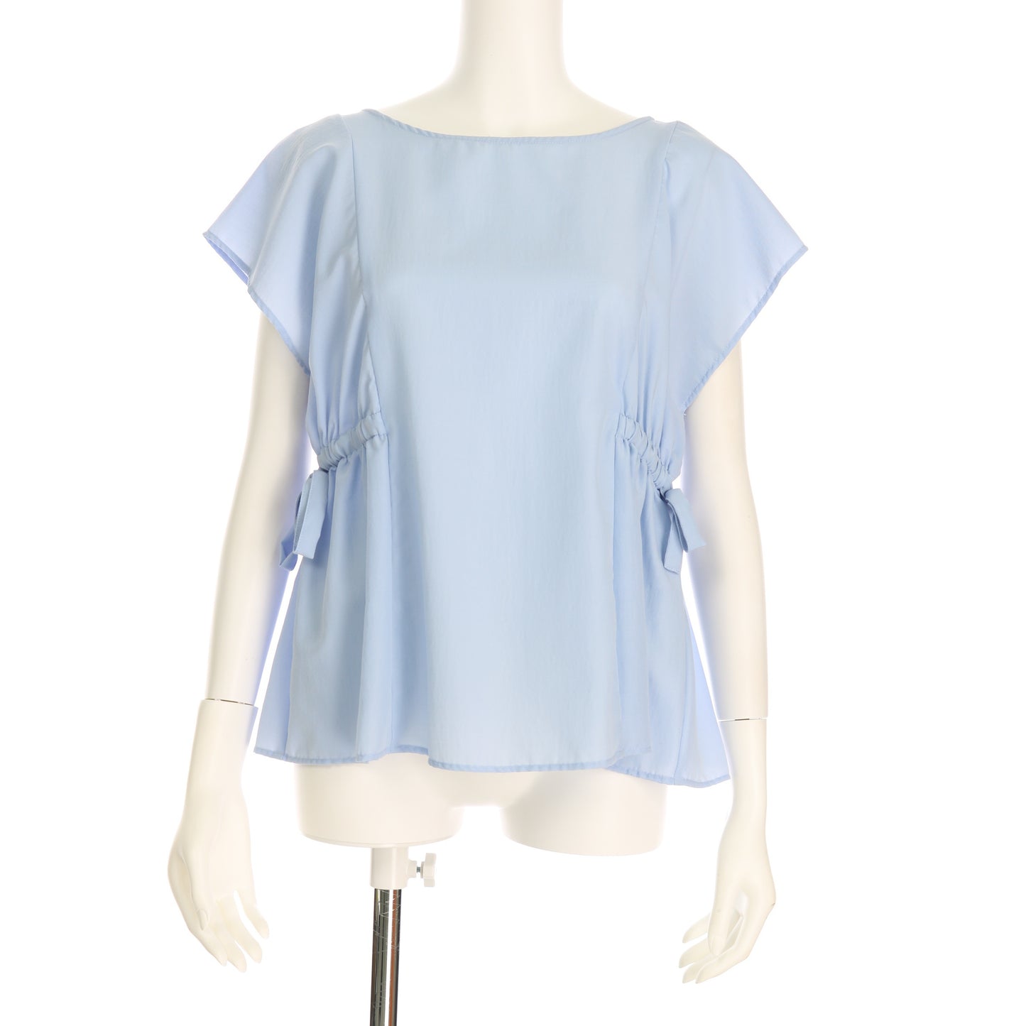 サイドウエスト絞りデザインブラウス