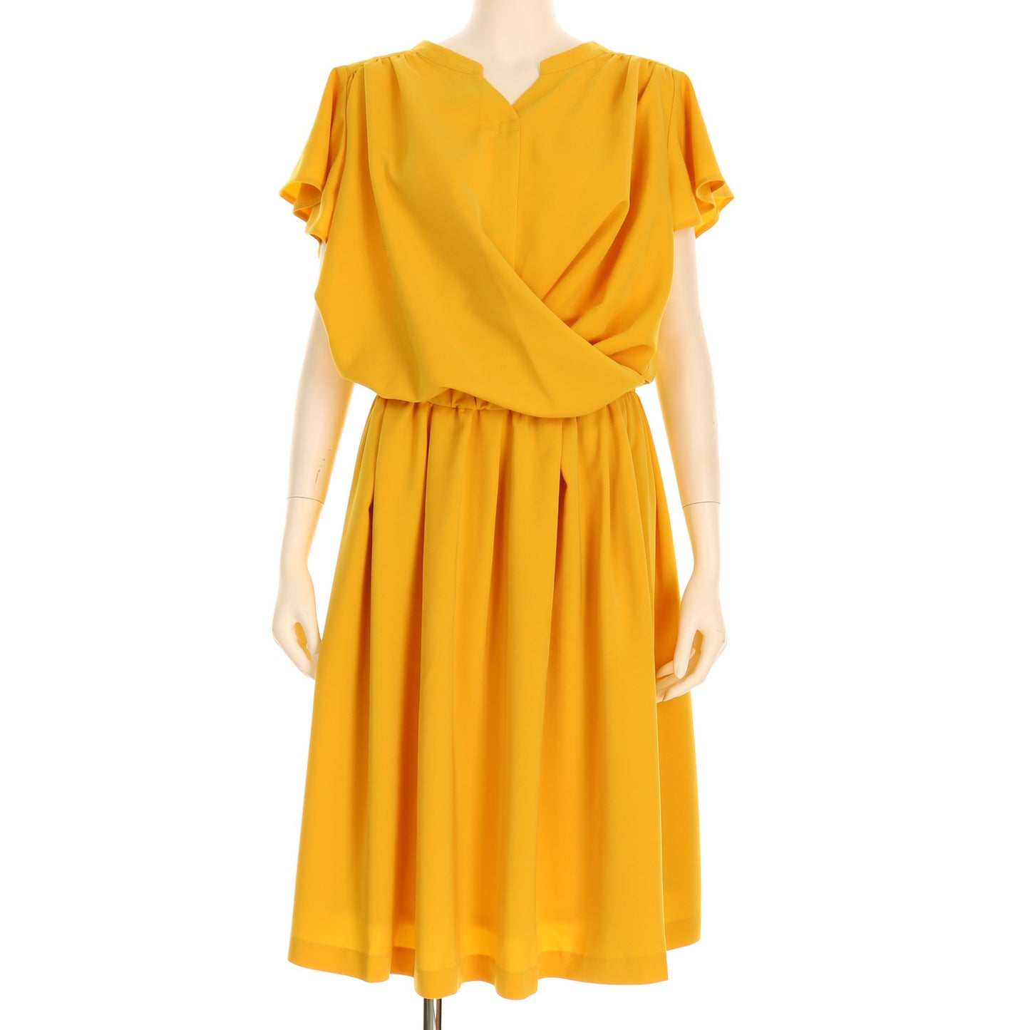 カシュクールデザインエレガントワンピース